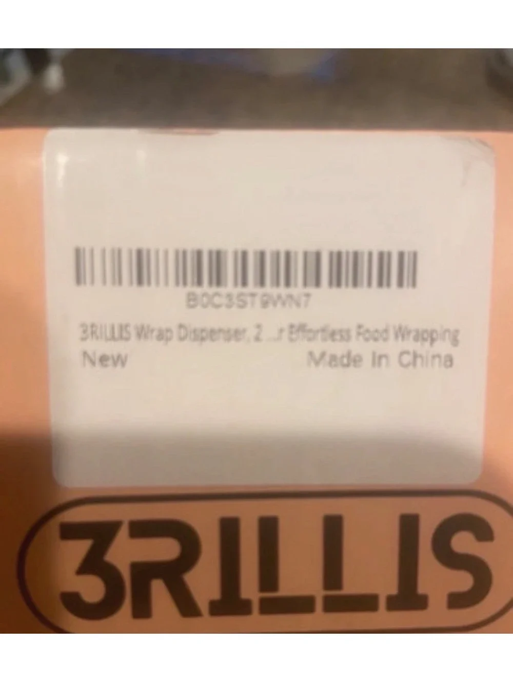 3Rillis Bamboo Wrap Organizer 2-in-1 Plastic and Foil Wrap Dispenser